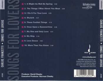 CD Carlos Franzetti: Songs For Lovers