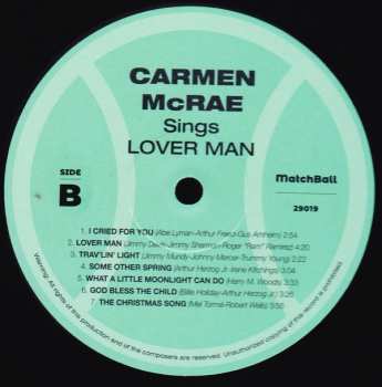 LP Carmen McRae: Sings Lover Man LTD