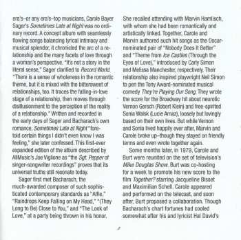 CD Carole Bayer Sager: Sometimes Late At Night