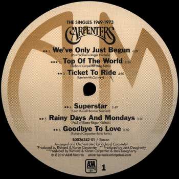 LP Carpenters: The Singles 1969-1973