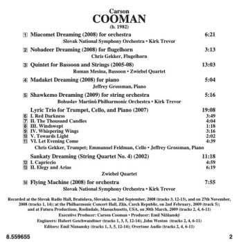 CD The Bohuslav Martinů Philharmonic: Nantucket Dreaming