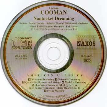 CD The Bohuslav Martinů Philharmonic: Nantucket Dreaming