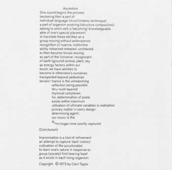 CD Cecil Taylor: Air Above Mountains