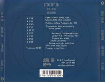 CD Cecil Taylor: Chinampas