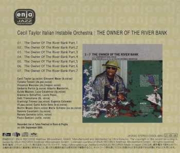 CD Cecil Taylor: The Owner Of The River Bank  LTD