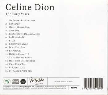CD Céline Dion: The Early Years