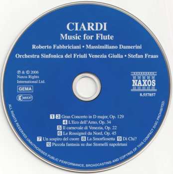 CD Roberto Fabbriciani: Music For Flute