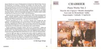 CD Emmanuel Chabrier: Piano Works Vol. 2