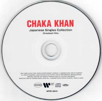 CD/DVD Chaka Khan: Japanese Singles Collection - Greatest Hits