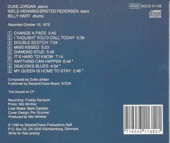 CD Duke Jordan Trio: Change A Pace