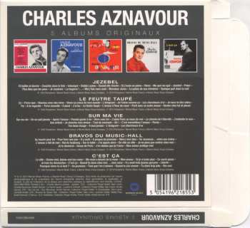 5CD/Zestaw pudełkowy Charles Aznavour: 5 Albums Originaux 