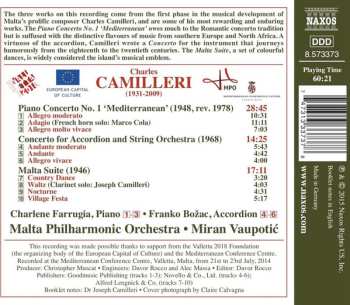 CD Malta Philharmonic Orchestra: Mediterranean: Piano Concerto No. 1 • Accordion Concerto • Malta Suite