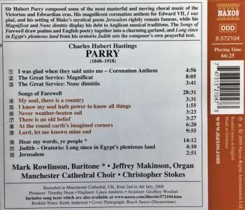 CD Charles Hubert Hastings Parry: Choral Masterpieces (Songs Of Farewell)