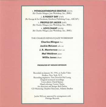CD Charles Mingus Jazz Workshop: Pithecanthropus Erectus