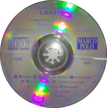 CD Charles Griffes: Complete Piano Music, Volume 1