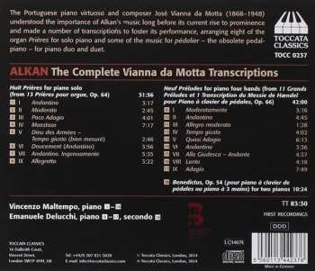CD Vincenzo Maltempo: The Complete Vianna Da Motta Transcriptions