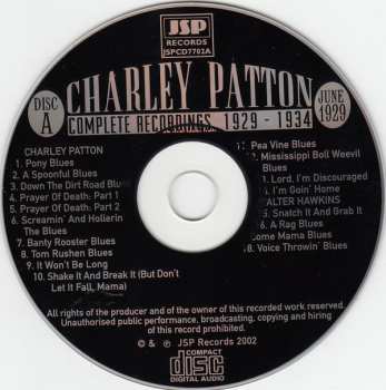 5CD/Zestaw pudełkowy Charley Patton: Complete Recordings 1929 - 1934