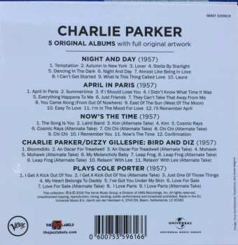 5CD/Zestaw pudełkowy Charlie Parker: 5 Original Albums