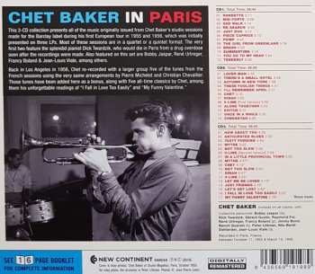 3CD Chet Baker: Chet Baker In Paris 