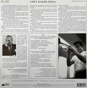 LP Chet Baker: Chet Baker Sings
