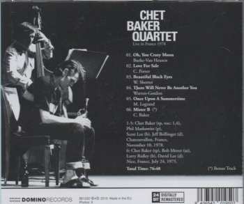 CD Chet Baker: Live In France 1978
