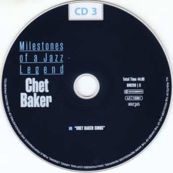 10CD/Zestaw pudełkowy Chet Baker: Milestones Of A Jazz Legend