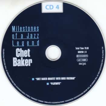 10CD/Zestaw pudełkowy Chet Baker: Milestones Of A Jazz Legend