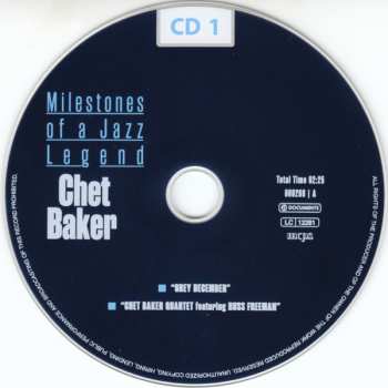 10CD/Zestaw pudełkowy Chet Baker: Milestones Of A Jazz Legend