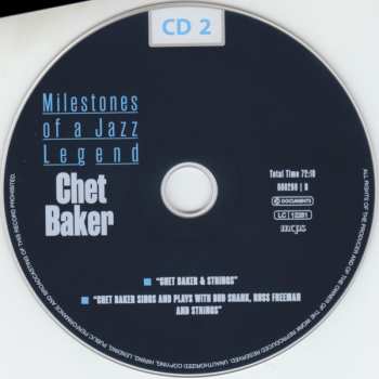10CD/Zestaw pudełkowy Chet Baker: Milestones Of A Jazz Legend
