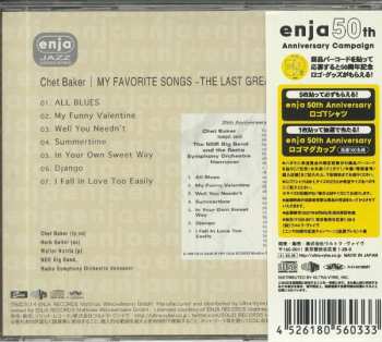 CD Chet Baker: My Favorite Songs: The Last Great Concert Vol 1