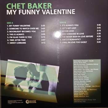 LP Chet Baker: My Funny Valentine CLR