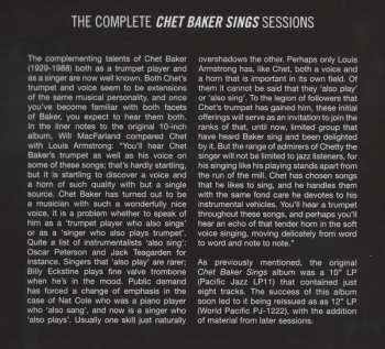 CD Chet Baker: Sings. The Complete Sessions DIGI