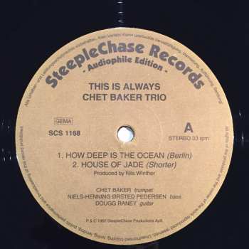 LP Chet Baker Trio: This Is Always
