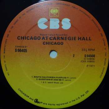 4LP/Zestaw pudełkowy Chicago: Chicago At Carnegie Hall