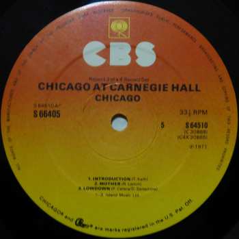 4LP/Zestaw pudełkowy Chicago: Chicago At Carnegie Hall