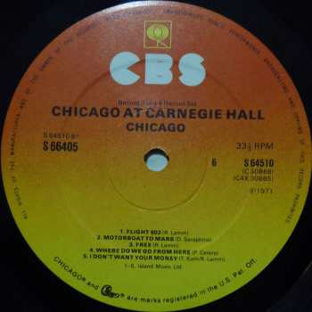 4LP/Zestaw pudełkowy Chicago: Chicago At Carnegie Hall