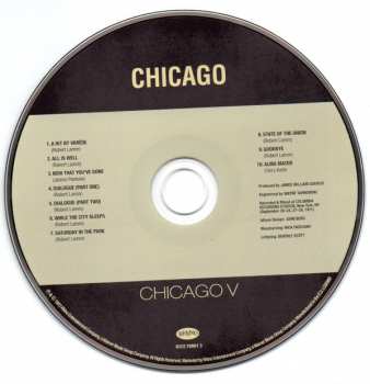 5CD/Zestaw pudełkowy Chicago: Original Album Series