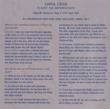 2CD China Crisis: Flaunt The Imperfection DLX