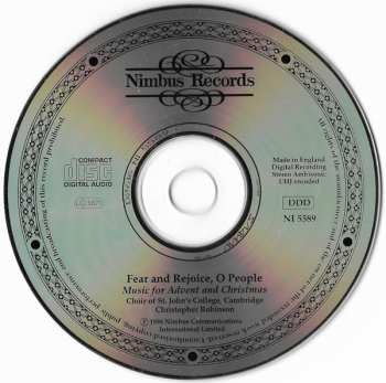 CD St. John's College Choir: Fear And Rejoice, O People: Music For Advent And Christmas