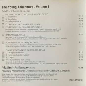 CD Frédéric Chopin: The Young Ashkenazy Volume I
