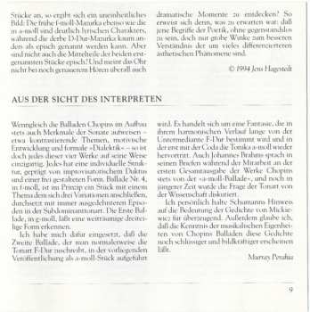 CD Frédéric Chopin: 4 Ballades