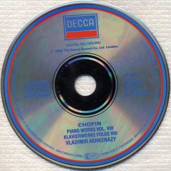 CD Frédéric Chopin: Piano Works Vol.VIII = Klavierwerke Folge VIII