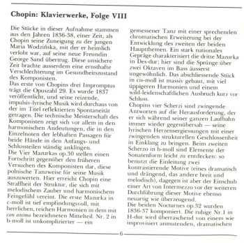 CD Frédéric Chopin: Piano Works Vol.VIII = Klavierwerke Folge VIII