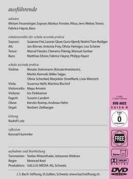 DVD Chor & Orchester Der J.S. Bach Stiftung St. Gallen: BWV 23 Du Wahrer Gott Und Davids Sohn