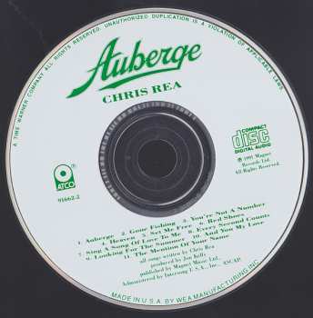 CD Chris Rea: Auberge