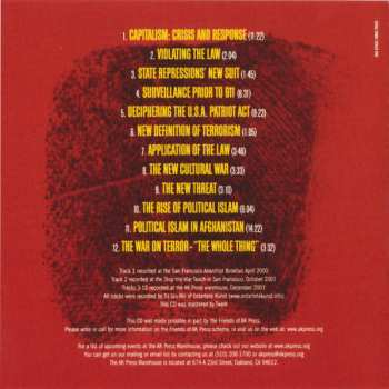 CD Christian Parenti: Taking Liberties (Prisons, Policing And Surveillance In An Age Of Crisis)