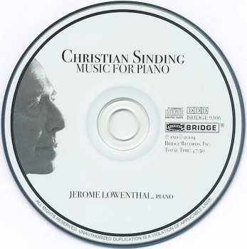 CD Christian Sinding: Christian Sinding | Music For Piano