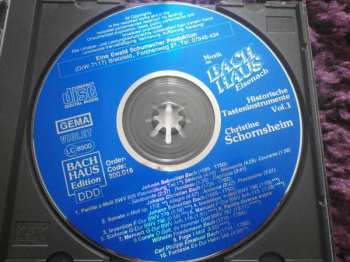 CD Christine Schornsheim: Musik Im Bachhaus Eisenach Vol. 1 Historische Tasteninstrumente 