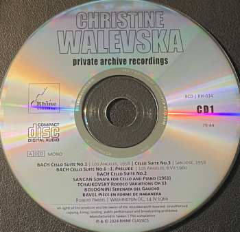 8CD/Zestaw pudełkowy Christine Walevska: The Beauty & The Bow (Private Archive Recordings)