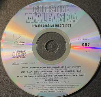 8CD/Zestaw pudełkowy Christine Walevska: The Beauty & The Bow (Private Archive Recordings)